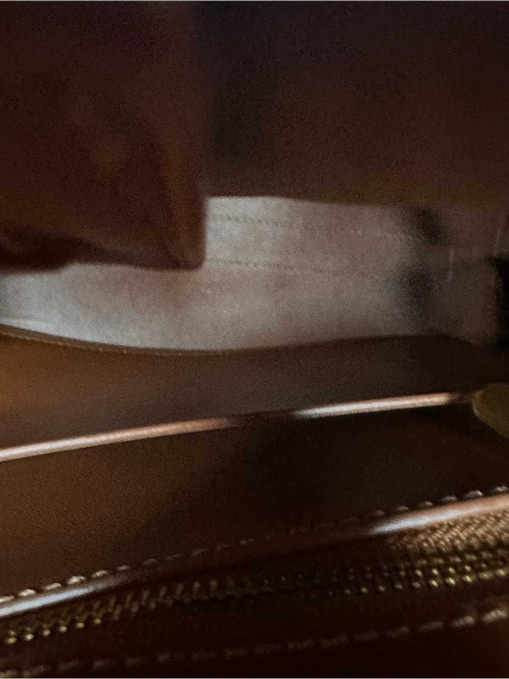 Woven Leather Tote Bag in Brown - Picture 6 of 6
